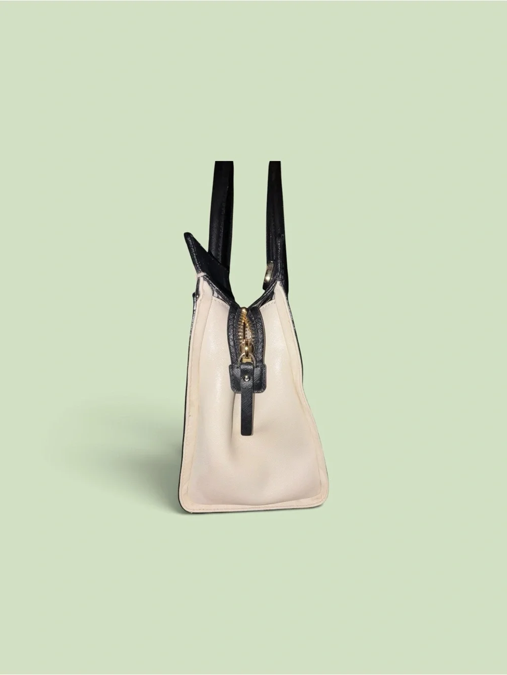 kate spade Black and Cream Leather Satchel